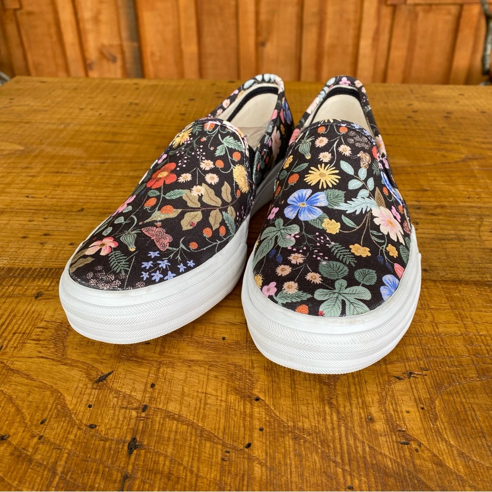 Keds Rifle Paper Co Wmns 7 Colorful Strawberry Fields Floral Slipon Sneakers